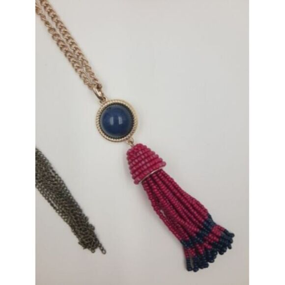 LOT of 4 Statement Necklaces Costume Jewelry-Various sizes - Picture 5 of 6